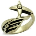 thumbnail image 1 of Men IP Antique Copper Stainless Steel Ring with Epoxy in Jet - Size 10, 1 of 1