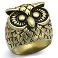 thumbnail image 1 of Men IP Antique Copper Stainless Steel Ring with Epoxy in Jet - Size 11, 1 of 1