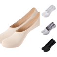 thumbnail image 1 of Men IceâSilk Mesh NoâShow Socks, Summer Ultra Thin Breathable Invisible Boat Socks With Heel Silicone Nonâ Grips, 1 of 4