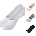 thumbnail image 1 of Men IceâSilk Mesh NoâShow Socks, Summer Ultra Thin Breathable Invisible Boat Socks With Heel Silicone Nonâ Grips, 1 of 5