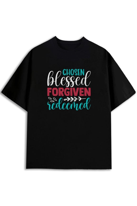 Men Inspirational Faith Printed Short Sleeve Tops Basic Daily Leisure Wear Shirts