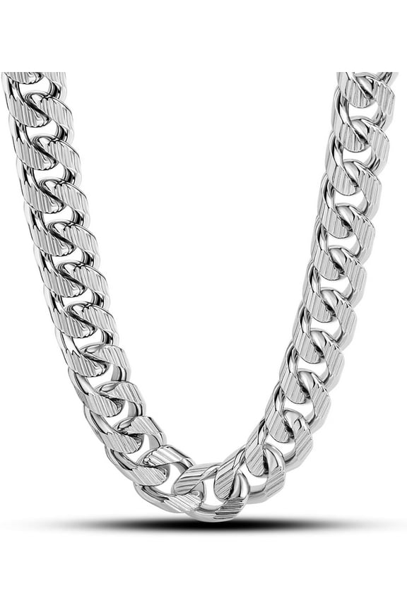Men Italian 925 Sterling Silver Necklace 8-10-12MM Solid Miami Cuban Link Chain 18 "20" 22 "24" 26" 28 "30 "Man Women Jewelry Gift