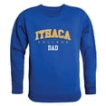 thumbnail image 1 of Men Ithaca College Bombers Dad Crewneck Fleece, Royal Blue - Small, 1 of 1