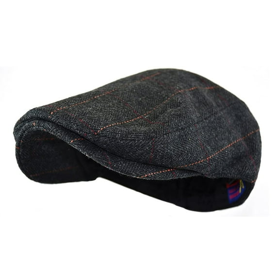 Men Newsboy Cap Men's Classic Herringbone Tweed Wool Blend Tweed Flat Cap Cabbie Hat Men Beret Hat Flat Peaked Cap Street Hats