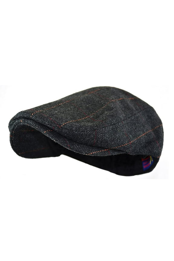 Men Newsboy Cap Men's Classic Herringbone Tweed Wool Blend Tweed Flat Cap Cabbie Hat Men Beret Hat Flat Peaked Cap Street Hats