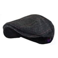 thumbnail image 1 of Men Newsboy Cap Men's Classic Herringbone Tweed Wool Blend Tweed Flat Cap Cabbie Hat Men Beret Hat Flat Peaked Cap Street Hats, 1 of 2