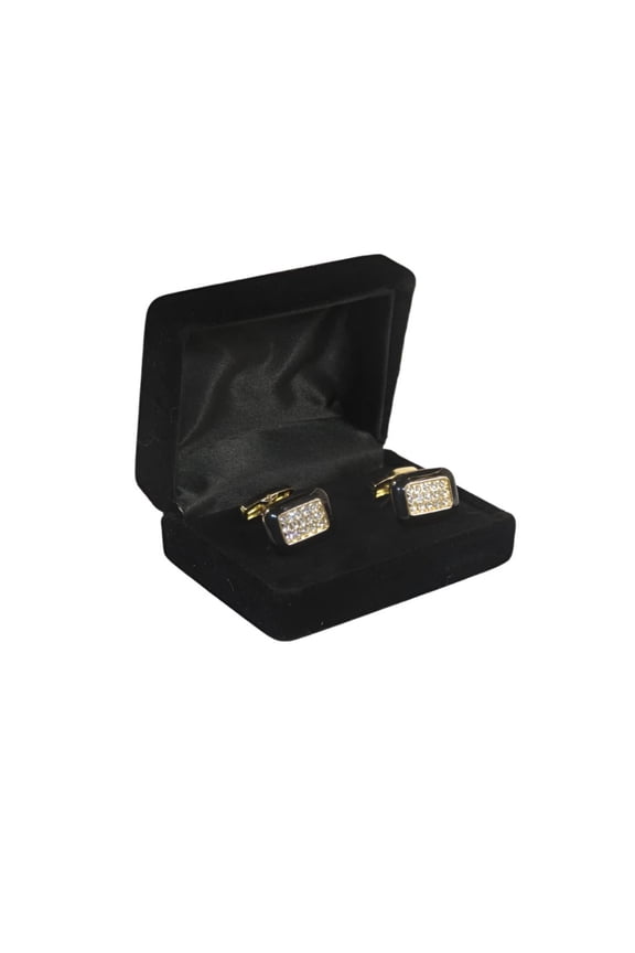 Men J.Valintin Cufflinks by Vitorofolo for French Cuff Shirt V39-59 Gold Diamond