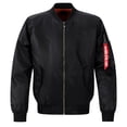 thumbnail image 1 of Men Jacket Autumn Winter Outdoor Thick Quality Nylon American Uniform Aviator Unisex Coat Male Bomber Flight Jacket, 1 of 7