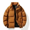 thumbnail image 1 of Men Jacket Men Winter Casual Solid Stand Collar Zipper Pockets Long Sleeve Coat Jacket,Jacket Men's Lightweight Jackets Light Jacket Mens Coat Mens Fall Jackets Winter Jackets, 1 of 6