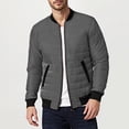 thumbnail image 1 of Men Jacket Men's Solid Color Hooded Jacket Padded Jacket Fashion Padded Jacket Men's Warm Padded Jacket,Jacket Men's Lightweight Jackets Light Jacket Mens Coat Mens Fall Jackets Winter Jackets, 1 of 8