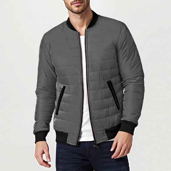 Men Jacket Men's Solid Color Hooded Jacket Padded Jacket Fashion Padded Jacket Men's Warm Padded Jacket,Jacket Men's Lightweight Jackets Light Jacket Mens Coat Mens Fall Jackets Winter Jackets