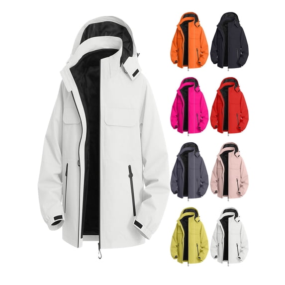Men Jacket Waterproof Windproof Casual Warm Workwear Hiking Jacket Outdoor Detachable Liner Coat for Fall Winter