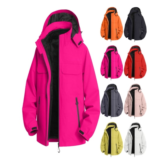 Men Jacket Waterproof Windproof Casual Warm Workwear Hiking Jacket Outdoor Detachable Liner Coat for Fall Winter