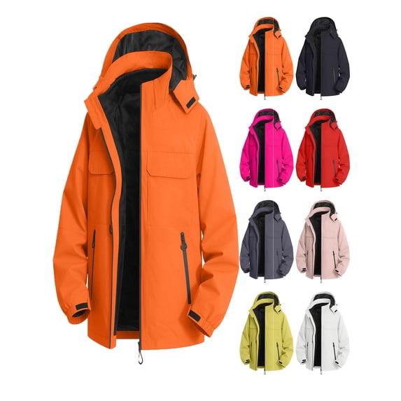 Men Jacket Waterproof Windproof Casual Warm Workwear Hiking Jacket Outdoor Detachable Liner Coat for Fall Winter