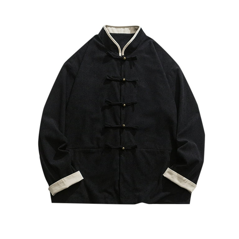 Men Jackets,Traditional Chinese Clothing Long Sleeved Shirt Men Jackets,Traditional Chinese Clothing Long Sleeved Shirt