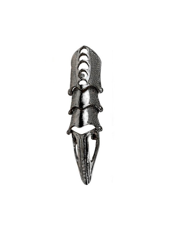 Men Jewelry Silver Knuckles Full Finger Long Double Activity Punk Rock Gothic Cool Halloween