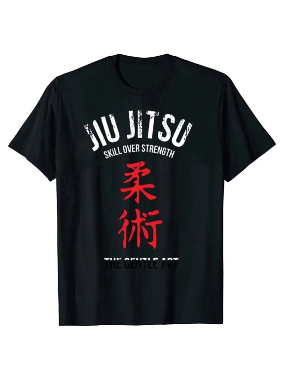Men Jiu Jitsu Martial Arts Graphic T-Shirt