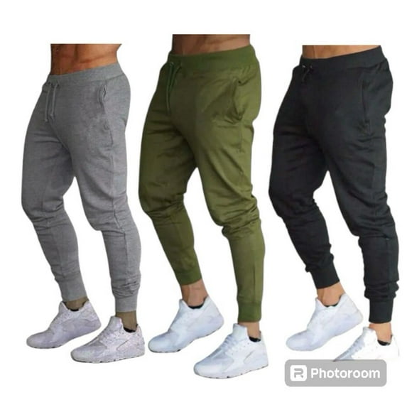 Men Jogger Pants Sweatpants Athletic Pant Ultra Comfort - 3 Pack