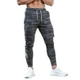 thumbnail image 1 of Men Joggers Pants Sweatpants Camouflage Drawstring Elastic Waist Streetwear Cargo Pants Skinny Sports Trousers for Training Gym Workout Fitness, 1 of 8