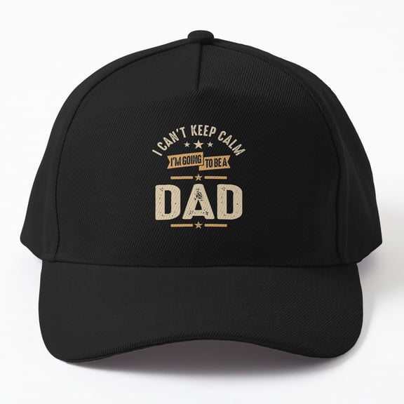 Men Keep Calm Dad Baseball Cap, Dad Grandpa Christmas Family Quote, Classic Gift Hat