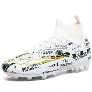 Men Kids Fashion Soccer Shoes Cleats Team Sports Training TF/FG Turf Lightweight Breathable Anti-slip Football Shoes Outdoor