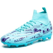 Men Kids Fashion Soccer Shoes Cleats Team Sports Training TF/FG Turf Lightweight Breathable Anti-slip Football Shoes Outdoor