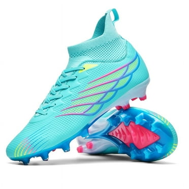 Men & Kids Soccer Cleats, Lightweight Outdoor Shoes for TF/FG Turf & Firm Ground