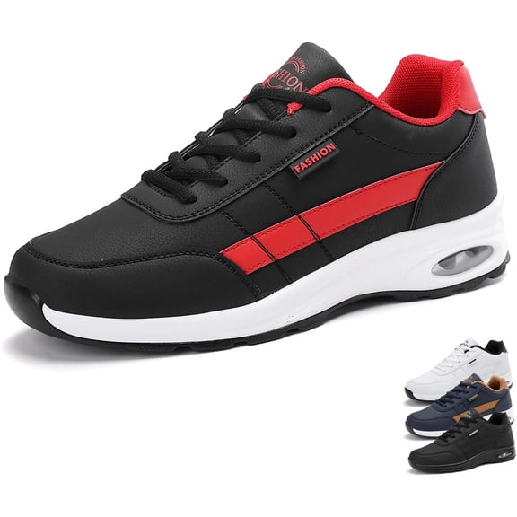 Men Kilboot  Shoes Lace-Up Sneakers,Extended Width Foot and Heel Comfortable Breathable Anti-Slip Low Top Walking Shoes