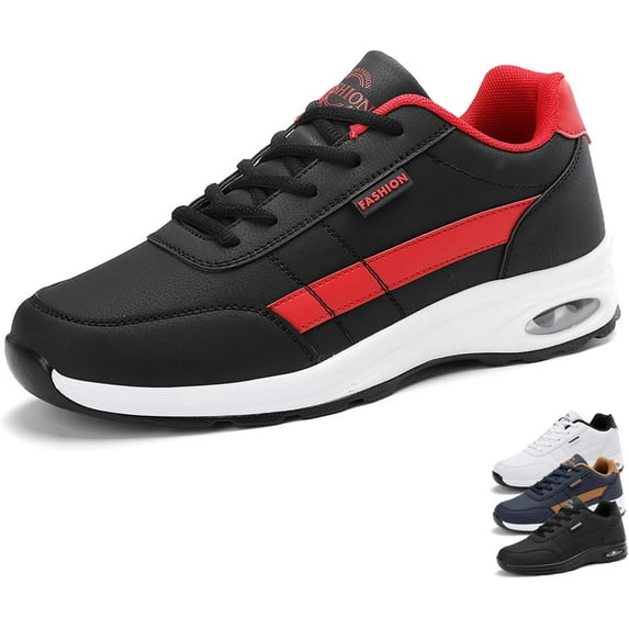 Men Kilboot Shoes Lace-Up Sneakers,Extended Width Foot and Heel Comfortable Breathable Anti-Slip Low Top Walking Shoes