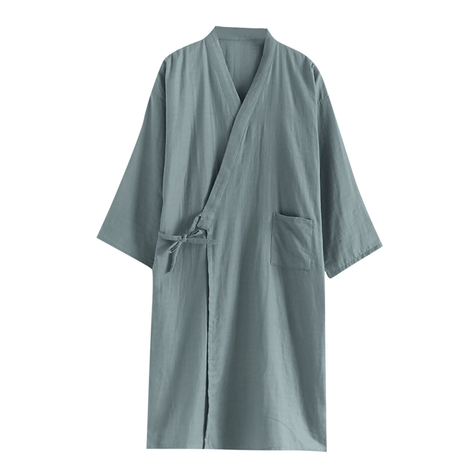 Ctreela Men Kimono Robe Cotton Yukata Spa Sauna Bathrobe Sleepwear Japanese Kimono Unisex Loungewear Nightgown Dressing, Women's, Size: Medium, Gray Ctreela Men Kimono Robe Cotton Yukata Spa Sauna Bathrobe Sleepwear Japanese Kimono Unisex Loungewear Nightgown Dressing, Women's, Size: Medium, Gray