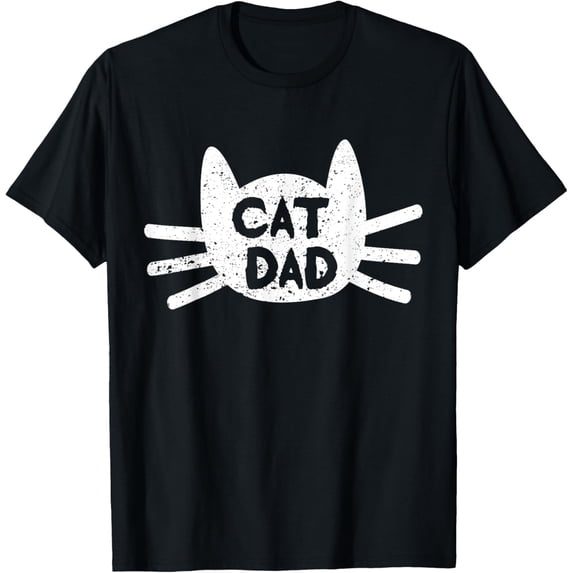 Men Kitty Daddy Papa Fathers Day Cat Dad T-Shirt