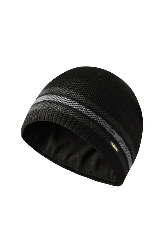 Men Knit Hat Winter Warm Beanie Fleece Lined with Cap Outdoor Work Ski