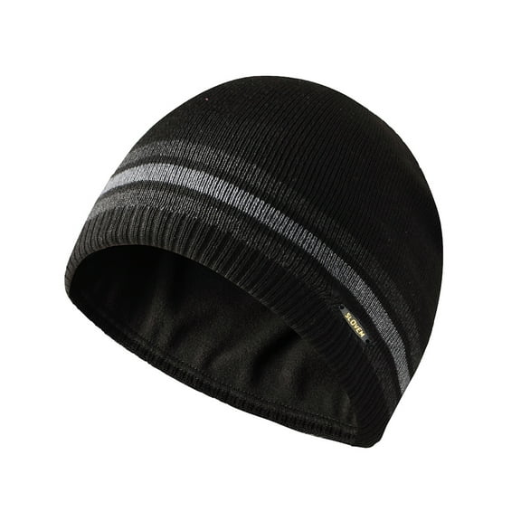 Men Knit Hat Winter Warm Beanie Fleece Lined with Cap Outdoor Work Ski