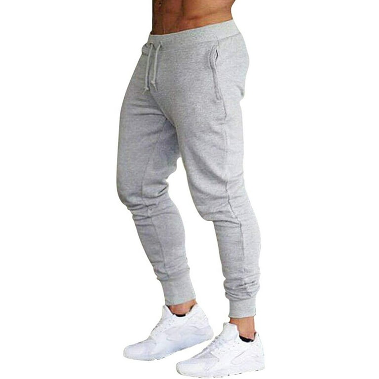 Men Korean Fashion Loose Pants Mens Workout Active Pants Casual Running  Bodybuilding Slim Fit Sweatpants 