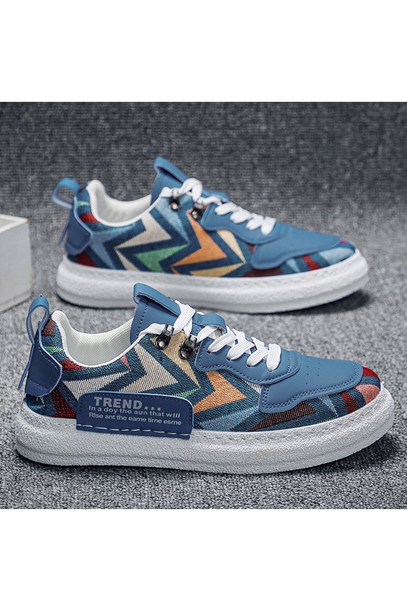 Men' Korean Style Thick Platform Sneakers with Height Increase - Upper & PVC Sole Lift Shoes, Low-Top -Season Wearable for, Office, Casual - Instant Tall (No Surgery/Injection Required)