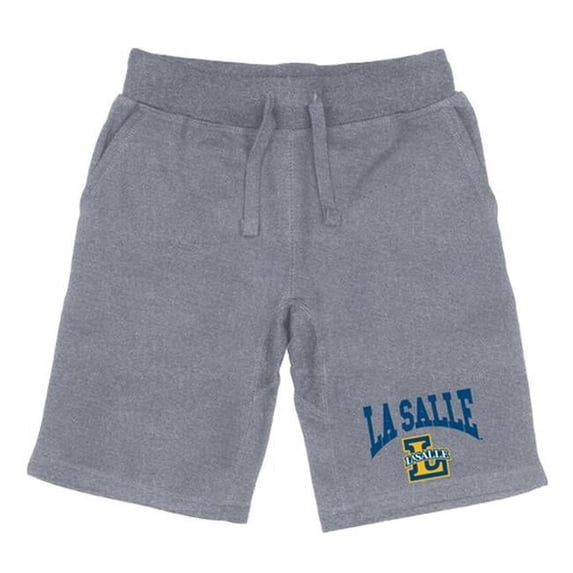 Men La Salle Explorers Premium Shorts, Heather Grey - Large