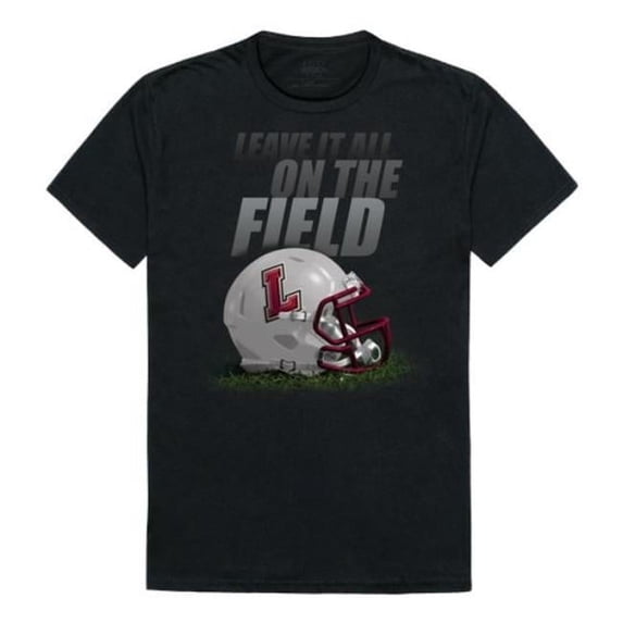 Men LaFayette College Leopards Gridiron T-Shirt, Black - Extra Large
