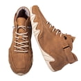 thumbnail image 1 of Men Lace-Up Casual Boots, Men's Casual Ltalian Handmade High Top High Boots Leather Outdoor Walking Sneakers Slip-On Lightweight Non-Slip Waterproof Driving Chukka Boots, Brown 9, 1 of 4