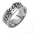 thumbnail image 1 of Men / Ladies 316L Surgical Stainless Steel Rings/ Chain Center Size 8, 1 of 1