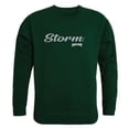 thumbnail image 1 of Men Lake Erie Storm Script Crew Fleece, Forest Green - 2XL, 1 of 1