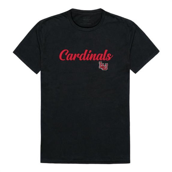 Men Lamar Cardinals Script T-Shirt, Black - Extra Large