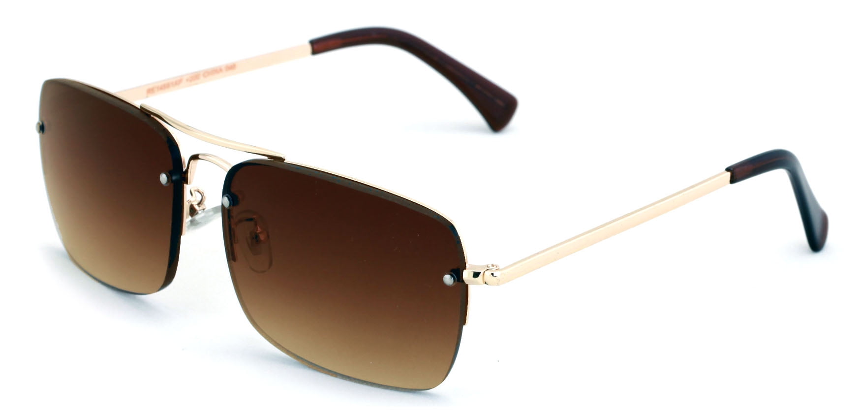 Men Large Outdoor Sunglasses Metal Rimless Aviator Reading Glasses