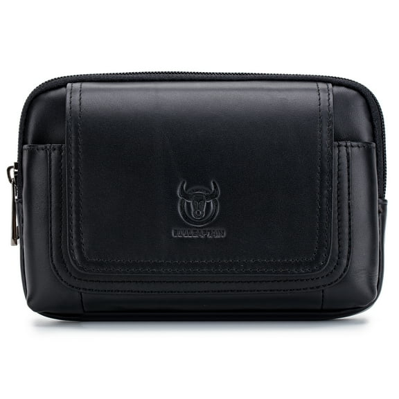 Men Leather Belt Pouch Waist Bag Fanny Pack Phone Pouch with Belt Loop