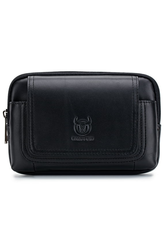 Men Leather Belt Pouch Waist Bag Fanny Pack Phone Pouch with Belt Loop