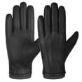 thumbnail image 1 of Men Leather Gloves Winter Gloves Warm Thermal Wool Fleece Lined Driving  Dress Gloves, 1 of 3