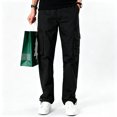 thumbnail image 1 of Men Light Utility Cargo Work Pants Rugged Multi Storage Stretch Hiking Pants S-XXL, 1 of 9