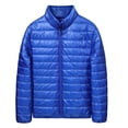 thumbnail image 1 of Men Lightweight Down Puffer Jakcet Packable Winter Puffy Down Jacket Warm Insulated Bubble Coats Outwear No Hood, 1 of 6