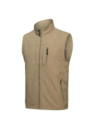 Men's Lightweight Softshell Vest, Windproof Sleeveless Jacket for Travel  Hiking Golf Utility Vest Pockets Work Vest