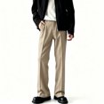 thumbnail image 1 of Men Lightweight Flat Front Wrinkle Resistant Stretch Chino Slacks S-XL, 1 of 7