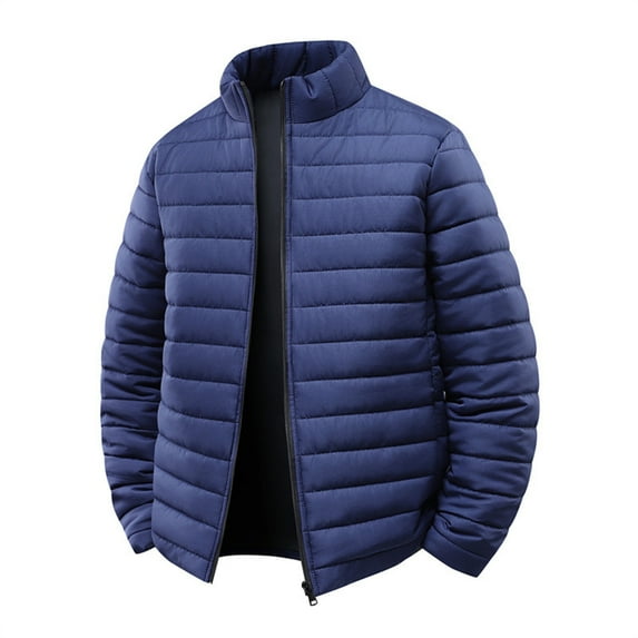 Men Lightweight Down Puffer Jackets Warm Winter Coats Windproof Thermal Insulated Jackets Thick Down Packable Winter Puffy Down Jacket Outwear with Pockets